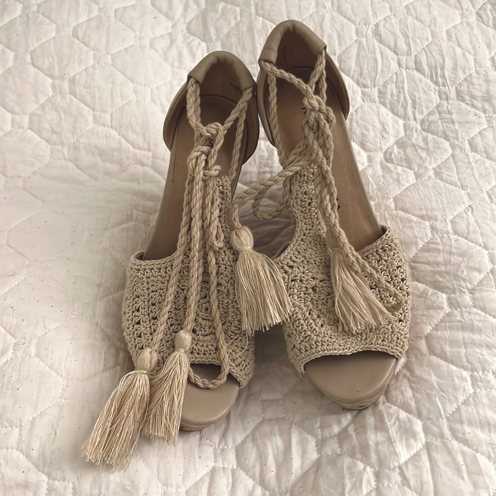 Moda Spana lace up Wedges